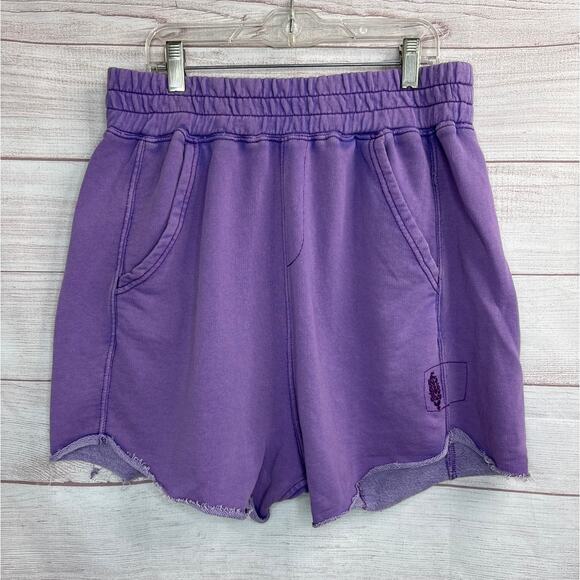 New Free People Movement All Star Logo Purple Shorts Women's Size Small - Picture 4 of 6